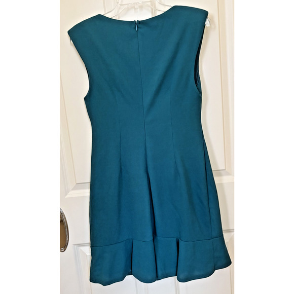 She + Sky Boutique Teal Green Blue Ruffle Dress Size Large - Picture 4 of 5